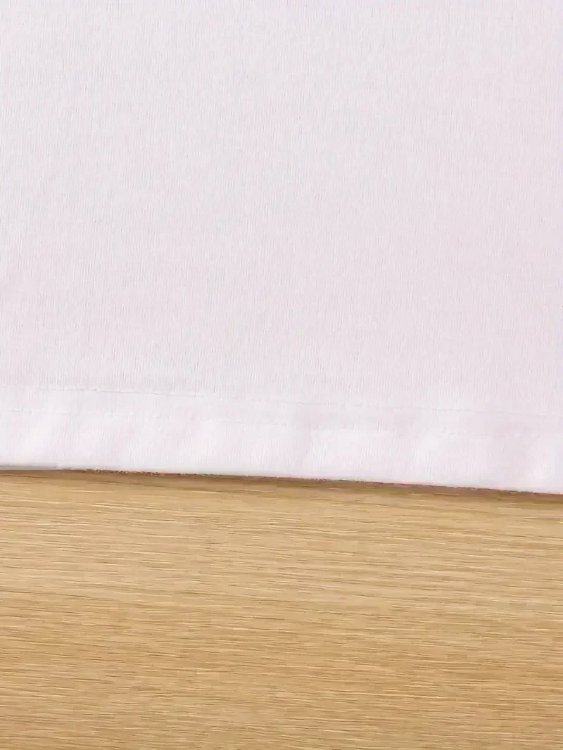 Fashion Bonjour Paris Text Print Short Sleeve Printed T Shirt  Casual Clothing Women's T-Shirt Graphic Clothing Top Tee