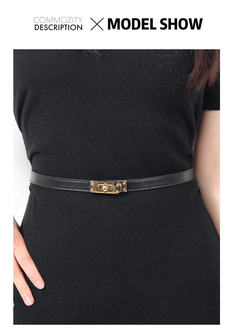2025 Fashion New Women's Leather Clothing Accessories Belt, Suit Jacket Dress Strap Buckle Belt.