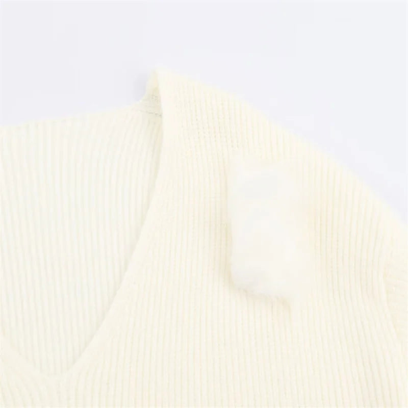 2025 Fall Fashion Trend: Fuzzy Knit Dress with Trendy Cuffs