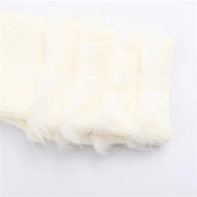 2025 Fall Fashion Trend: Fuzzy Knit Dress with Trendy Cuffs