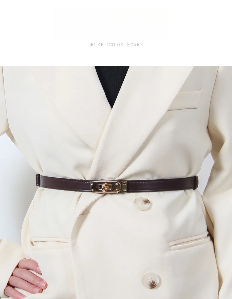 2025 Fashion New Women's Leather Clothing Accessories Belt, Suit Jacket Dress Strap Buckle Belt.