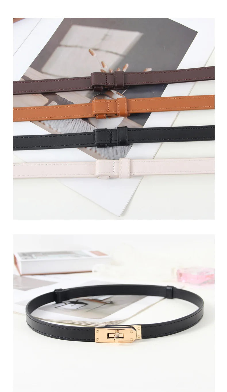 2025 Fashion New Women's Leather Clothing Accessories Belt, Suit Jacket Dress Strap Buckle Belt.