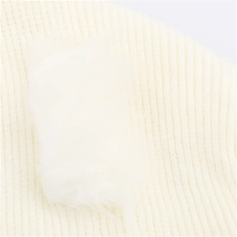 2025 Fall Fashion Trend: Fuzzy Knit Dress with Trendy Cuffs