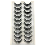 10Pairs 3d Mink Dramatic Volume Lashes Bulk Faux Thick Long Wispy Natural Mink Lashes Pack Short Wholesales Natural False lashes - L&S Fashion
