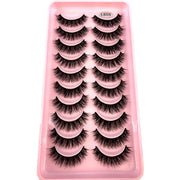 10Pairs 3d Mink Dramatic Volume Lashes Bulk Faux Thick Long Wispy Natural Mink Lashes Pack Short Wholesales Natural False lashes - L&S Fashion