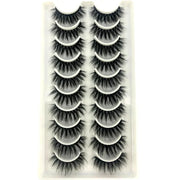 10Pairs 3d Mink Dramatic Volume Lashes Bulk Faux Thick Long Wispy Natural Mink Lashes Pack Short Wholesales Natural False lashes - L&S Fashion