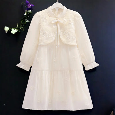 Baby Girls Outfits Lolita Dresses for Kids Floral Party Dress Bohemia Teenagers Children Costumes Autumn 4 5 6 7 8 9 11 12 Years - L&S Fashion