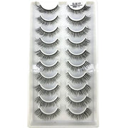 10Pairs 3d Mink Dramatic Volume Lashes Bulk Faux Thick Long Wispy Natural Mink Lashes Pack Short Wholesales Natural False lashes - L&S Fashion