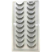 10Pairs 3d Mink Dramatic Volume Lashes Bulk Faux Thick Long Wispy Natural Mink Lashes Pack Short Wholesales Natural False lashes - L&S Fashion