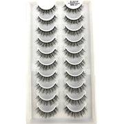 10Pairs 3d Mink Dramatic Volume Lashes Bulk Faux Thick Long Wispy Natural Mink Lashes Pack Short Wholesales Natural False lashes - L&S Fashion