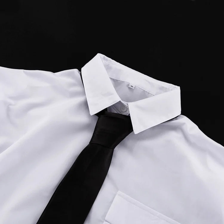 Fashion White Woman Blouse 2025 New Elegant Lapel Long Sleeve Shirt Blusa Streetwear Chic Pocket Blusa Top Female Clothing
