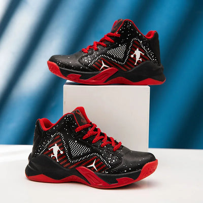 Autumn Childrens Boy Sneakers Fashion Cute Cool Print Kids Causal Shoes Running Basketball Non-slip Soft High Top Boy Sport Shoe - L&S Fashion