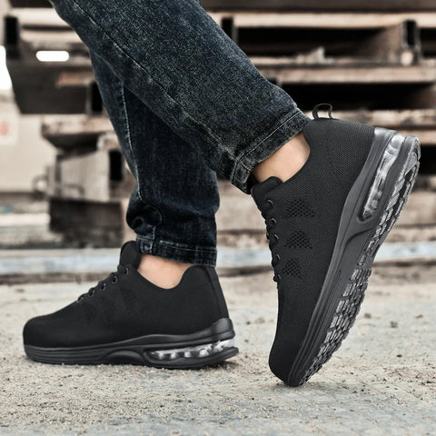 Men's Military Tactical Boots Army Boots Men Side Zipper Military Boots Men Anti-Slip Ankle Boots Work Safety Shoes Hiking Shoes - L&S Fashion