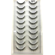 10Pairs 3d Mink Dramatic Volume Lashes Bulk Faux Thick Long Wispy Natural Mink Lashes Pack Short Wholesales Natural False lashes - L&S Fashion