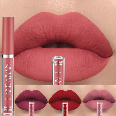 12 Color Matte Lipgloss Liquid Lipstick Waterproof Lasting Easy To Color High Pigment Lipstick Sexy Lip Tint Women's Gift Makeup - L&S Fashion