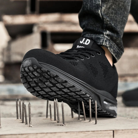 Men's Military Tactical Boots Army Boots Men Side Zipper Military Boots Men Anti-Slip Ankle Boots Work Safety Shoes Hiking Shoes - L&S Fashion