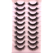 10Pairs 3d Mink Dramatic Volume Lashes Bulk Faux Thick Long Wispy Natural Mink Lashes Pack Short Wholesales Natural False lashes - L&S Fashion
