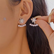 Christmas Snowflake Pearl Earrings - L&S Fashion